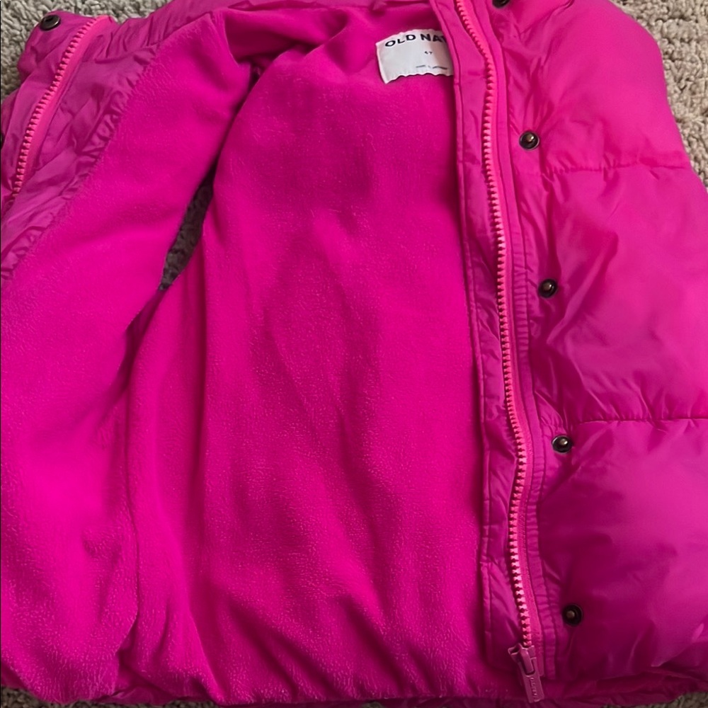 Old Navy-Kids Pink Puffer Vest - Picture 3 of 3
